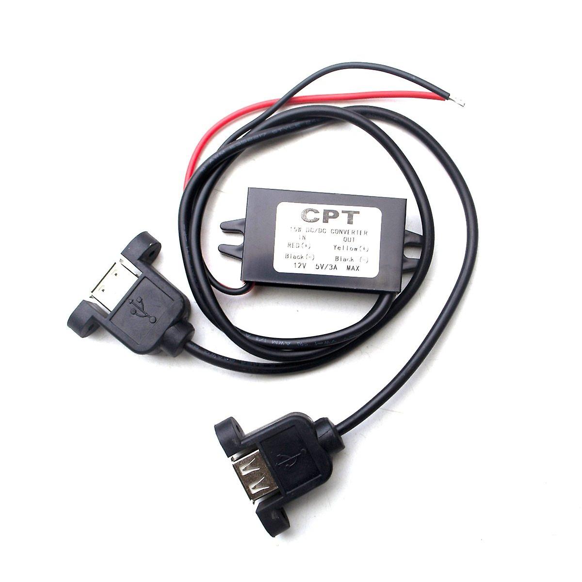 DC-DC 12v 至 5v 3a/15w 转换器降压电源模块