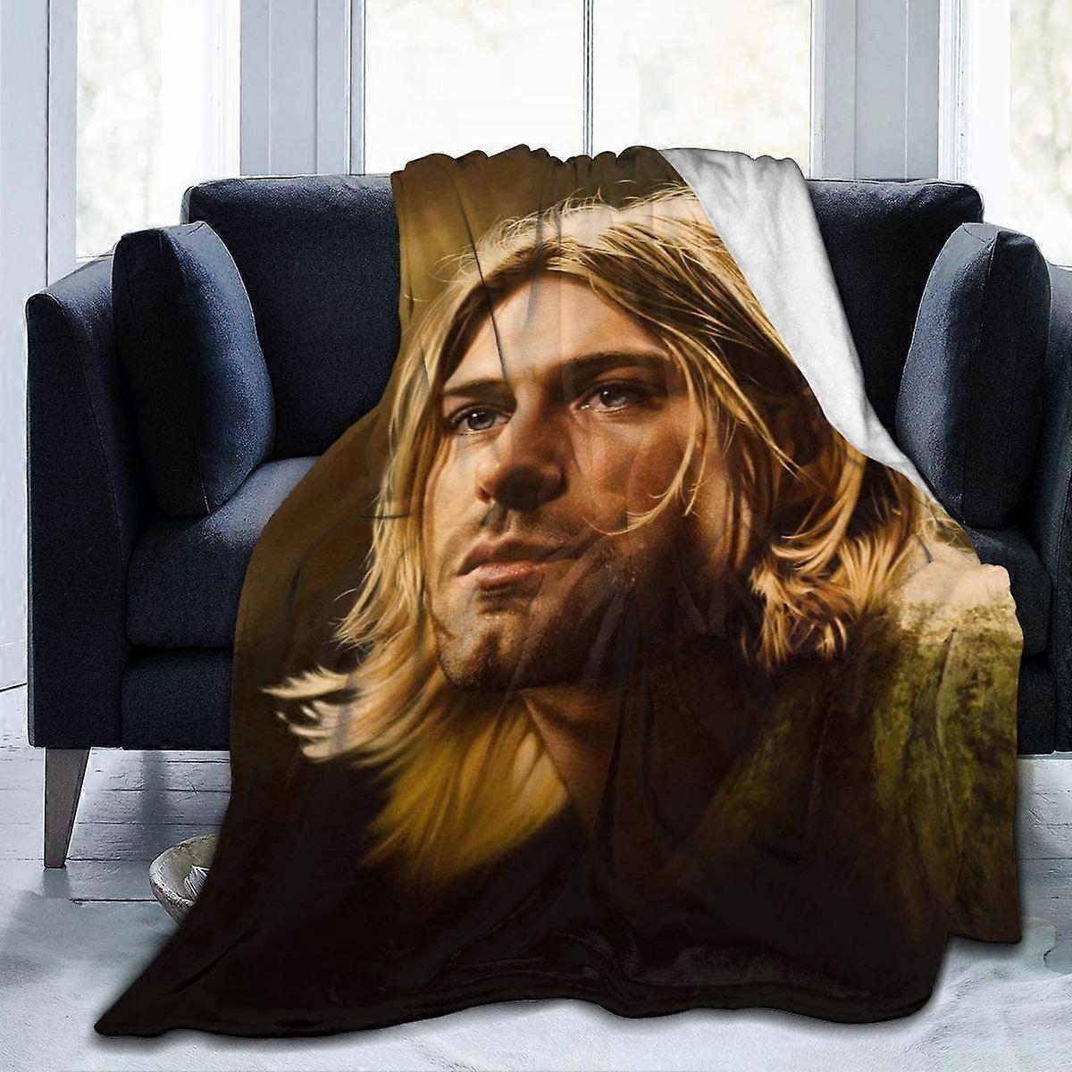 Kurt Cobain Blanket Soft Blanket Flanell Throw Blanket für Kinder/Erwachsene -U309-SYS24020