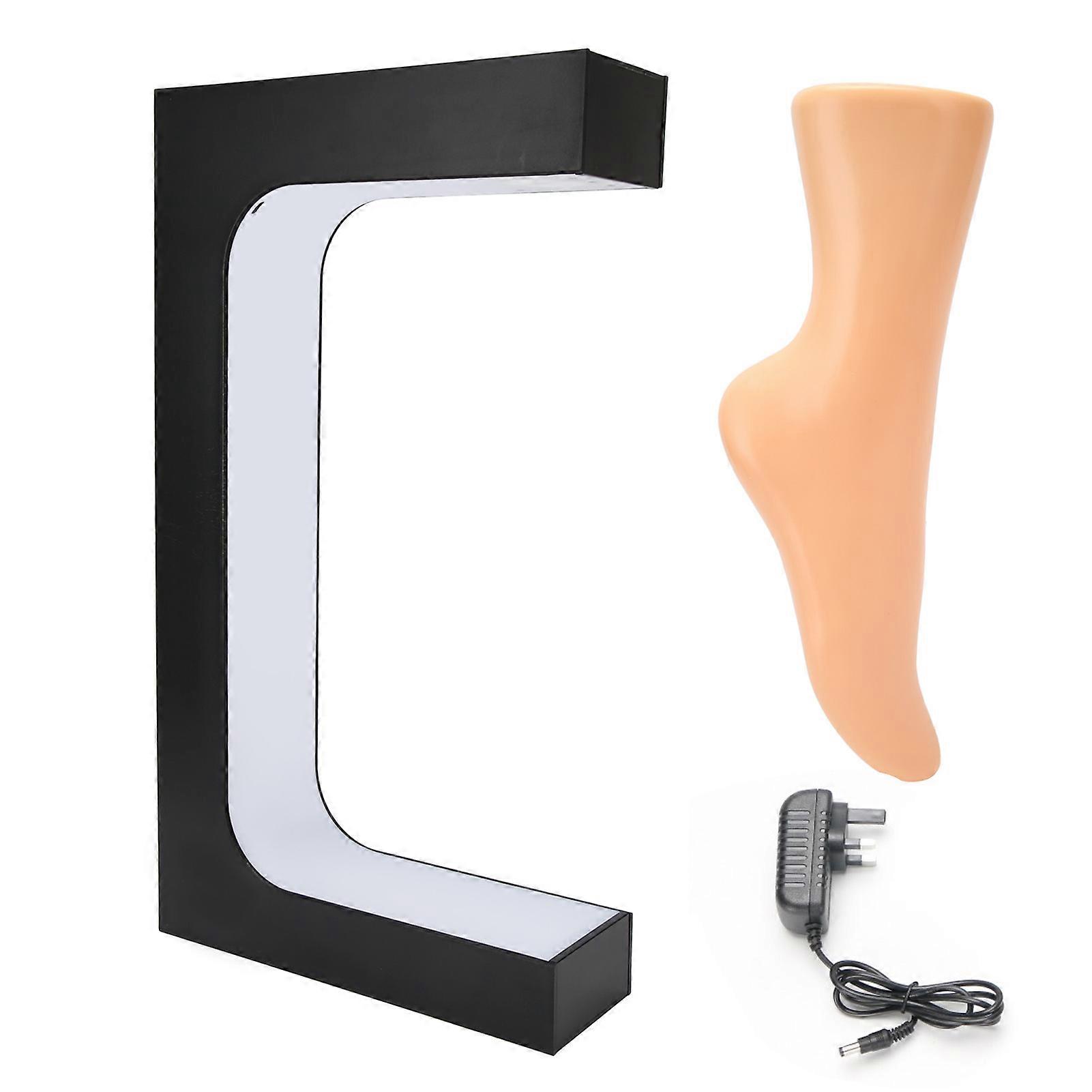 Levitating Shoe Display Stand LED Controller RGB PWM Auto Rotation Floating Sneaker Stand for Office Store Family UK Plug 100240V