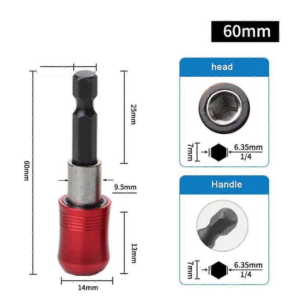 60/100/150mm Electric Drill Extension Rod Hexagonal Release Self-Locking Adapter