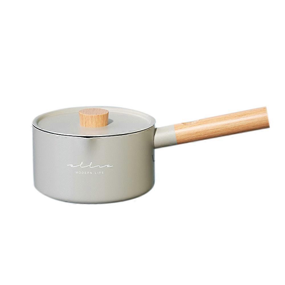 Silver Mini Pot Home Dormitory Function Pan Crepe Maker 1760Ml Non-Stick Milk Pot Cooker Cooking Po