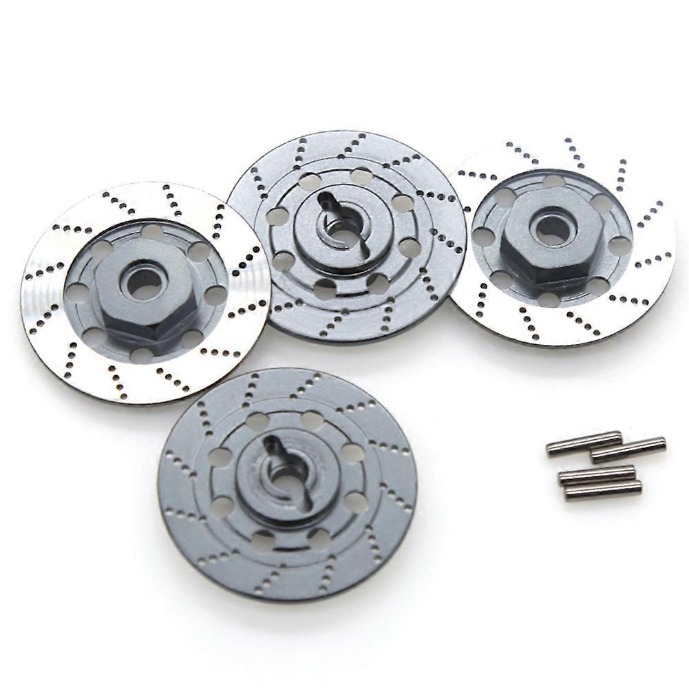 4PCS Metal Brake Disc Wheel Rim Box Metal Hex Adapter 12mm for 1/10 Sakura D4 On-Road Racing RC Car