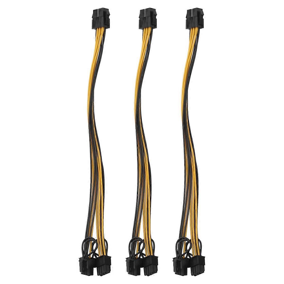 8 Pack 8 Pin PCIe Splitter to Dual 8 Pin (6+2) Graphics Card PCIE Power Adapter,VGA GPU Extension C