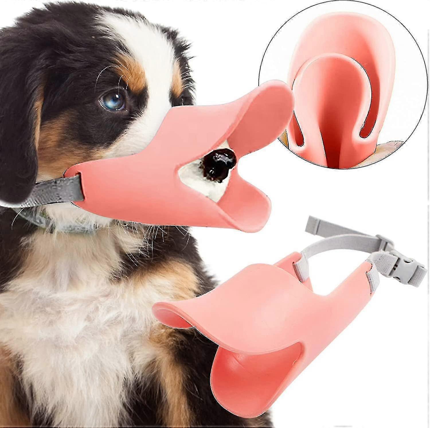 Dog Muzzle, Adjustable Duck Mouth Shape Anti Bite Pets Muzzle For Small Medium Large Dogs