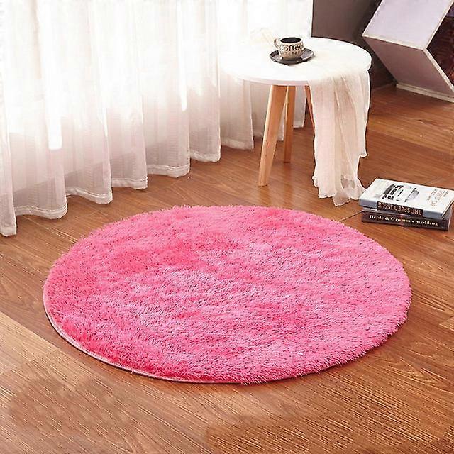 white color Round Rug Carpet Living Room Carpet Kids Room Rugs Soft and Fluffy Warm, custom size, diameter