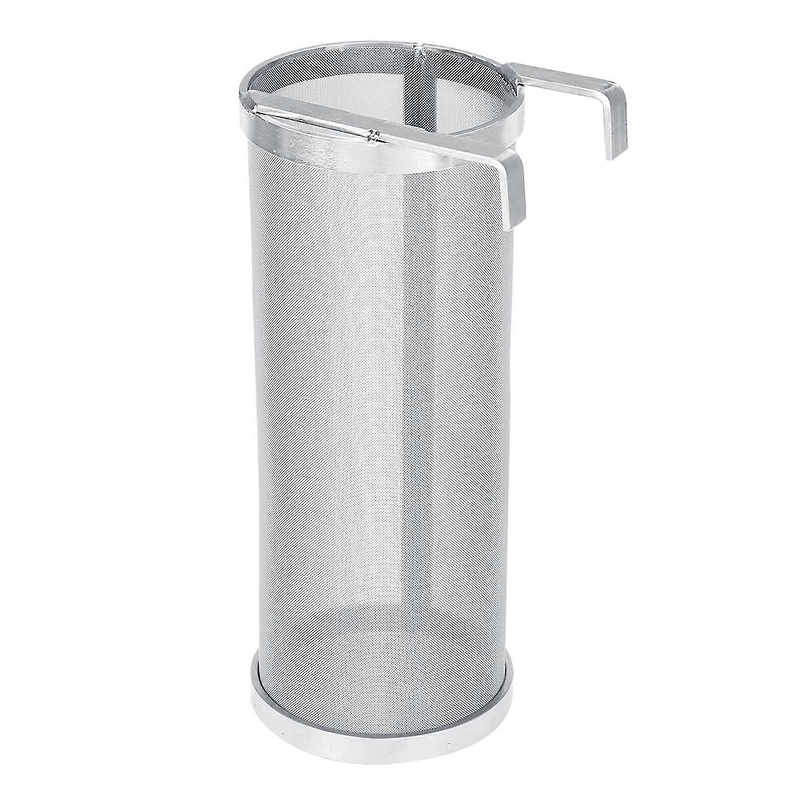 Beer Dry Hopper Filter, Stainless Steel Homemade Beer Brew Filter Cartridge Strainer Tool with 2 Hook