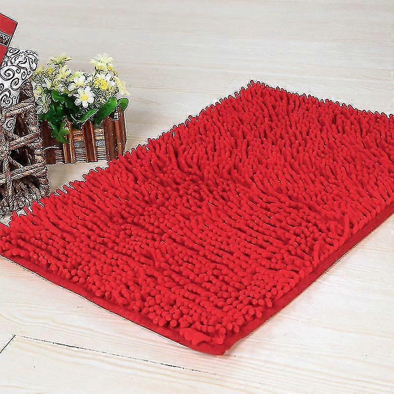 40x60cm Tappetino da bagno in microfibra Morbido tappeti assorbenti confortevoli Tappetini da bagno Rosso