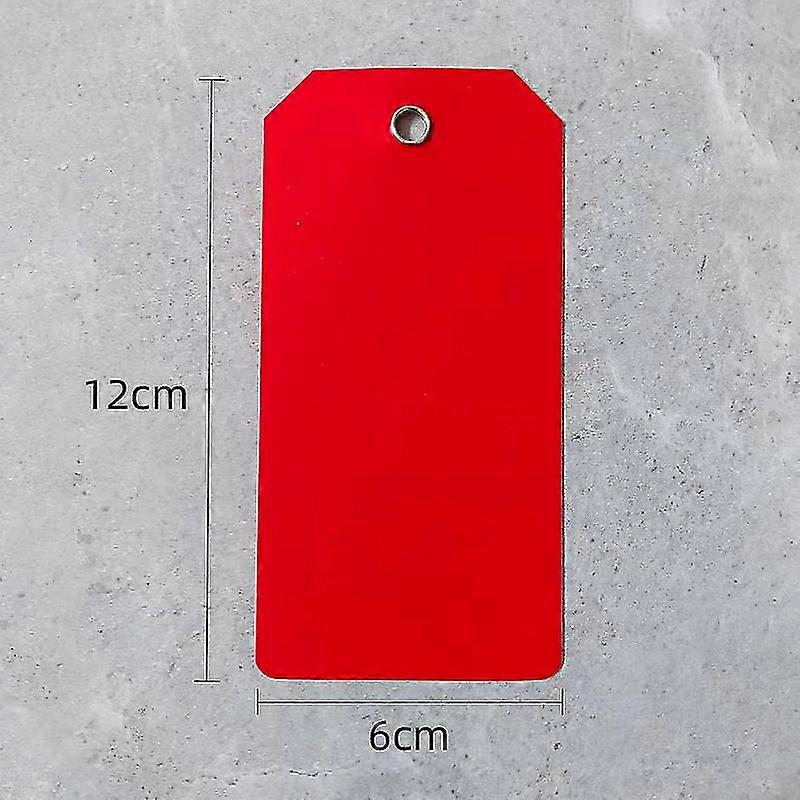 100PCS 6x12cm πλαστικές ετικέτες αποστολής πολύχρωμες κενές ετικέτες επισήμανσης αδιάβροχες