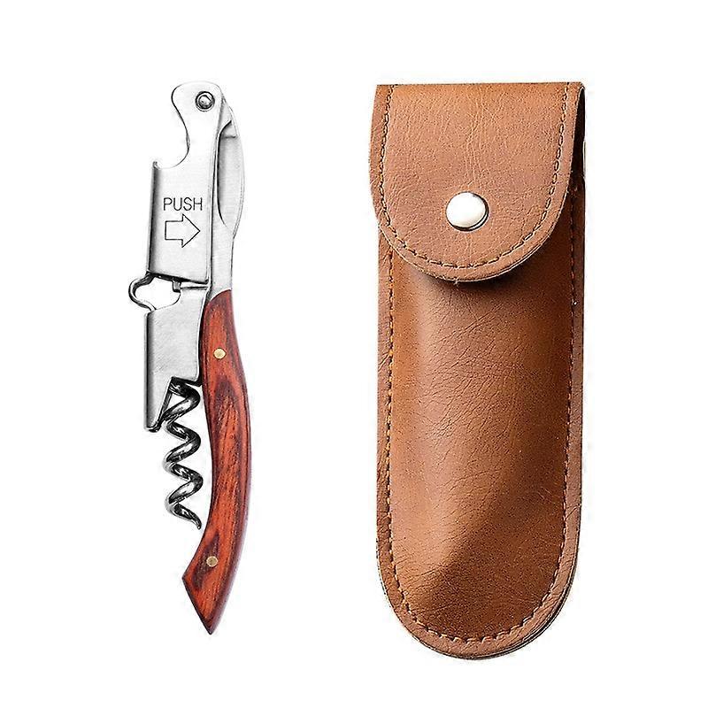Leather Case With Wine Corkscrew