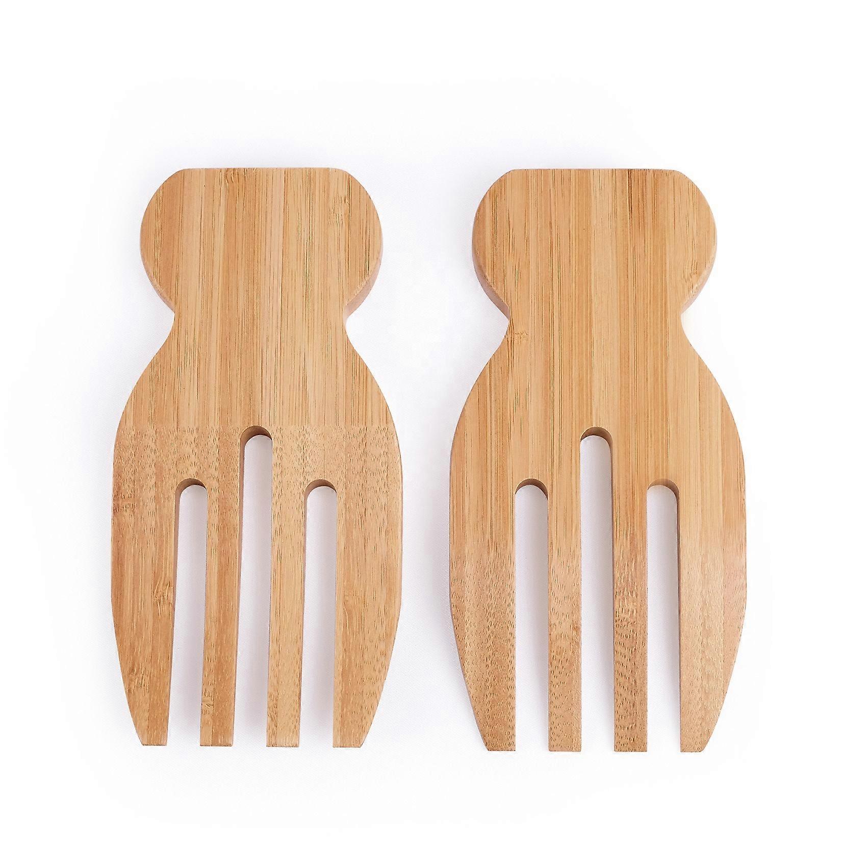 Totally Bamboo Salad Hands, Bamboo Salad Server Set2pacs