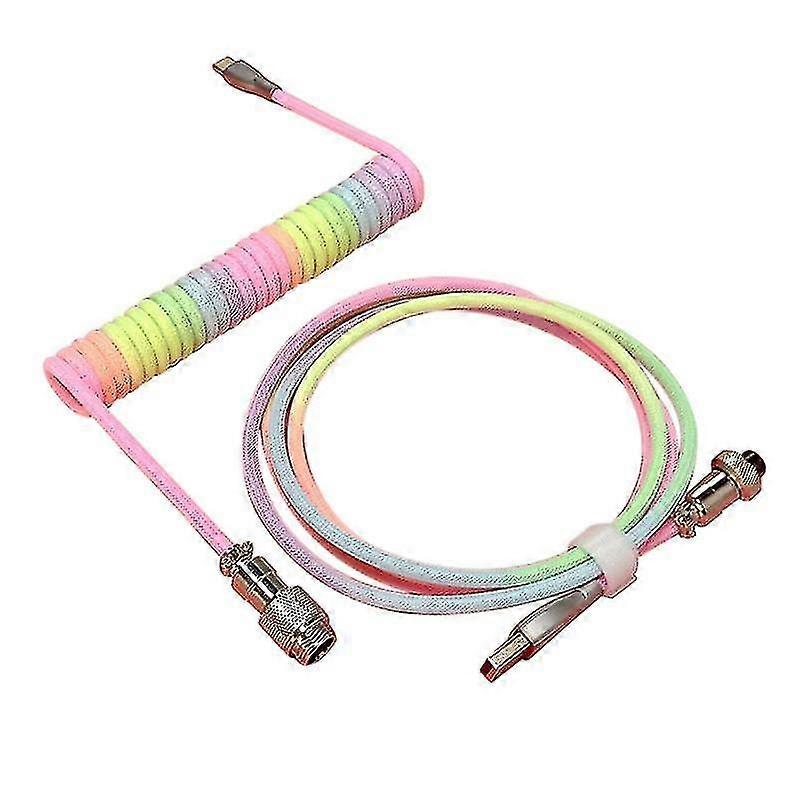 Mechanical Keyboard Cable Airline Cable Usb Charging Cable Spring Cable Mechanical Keyboard Coiled