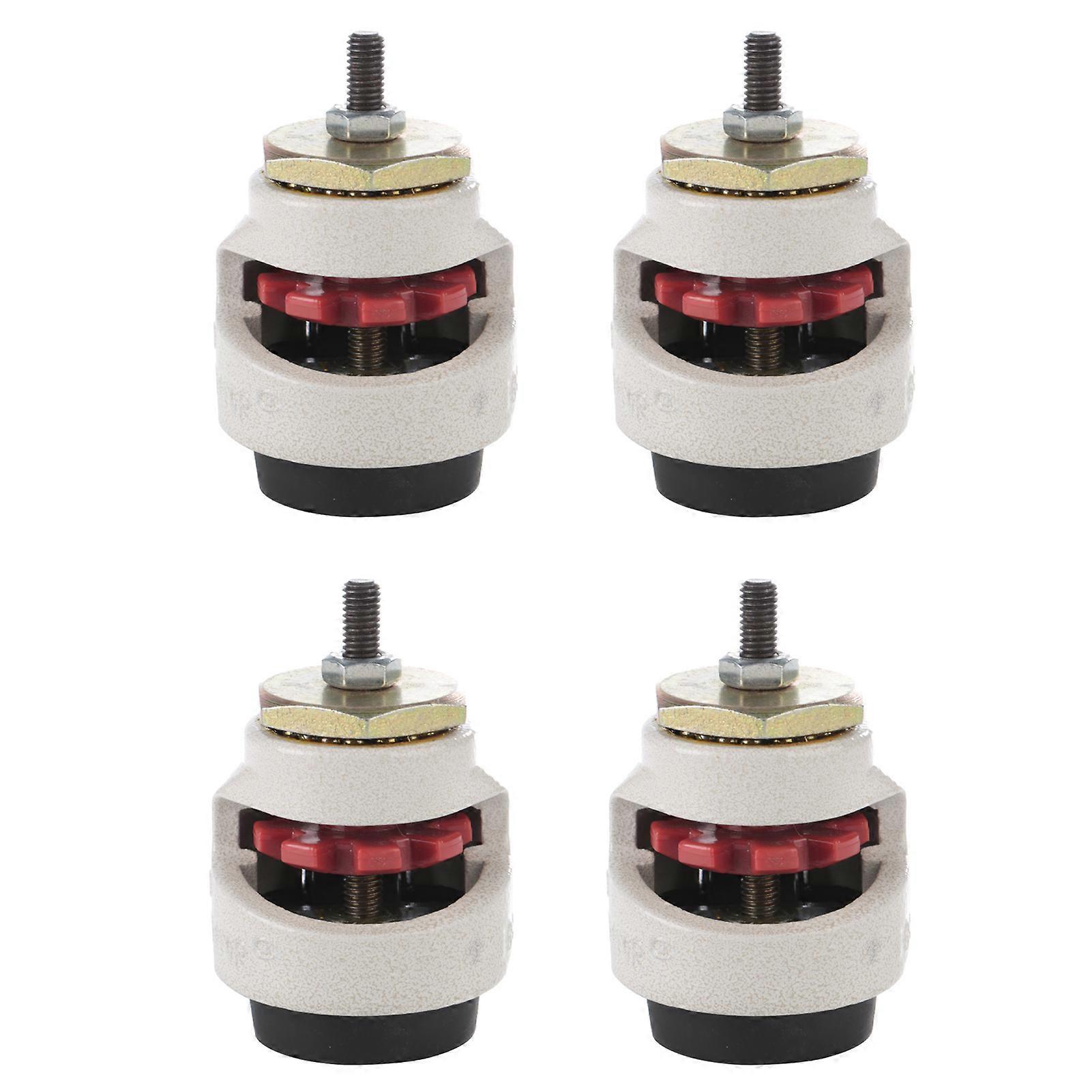 4pcs Heavy Duty Level Adjustment Caster Threaded Stem Industrial Roller Wheel