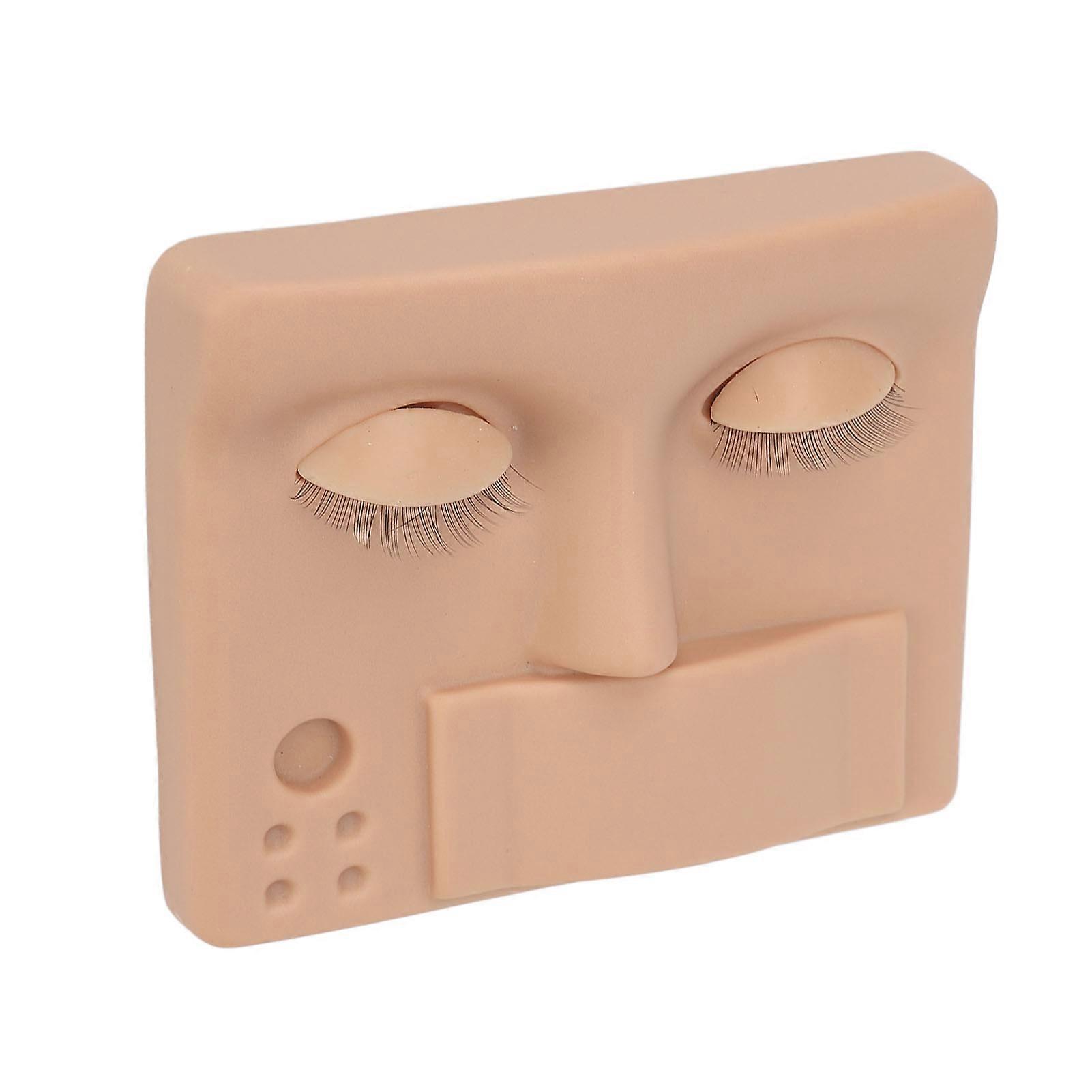 Tête de mannequin de cils a remplacé les paupières réaliste réutilisable 3D Extension de cils Mannequin tête peau foncée