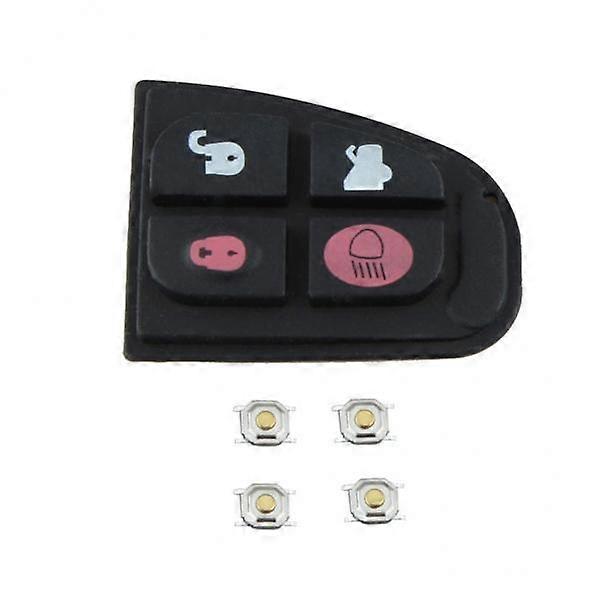 2x4 Button Remote Key Fob Case Rubber Pad for Jaguar X Type XF E S
