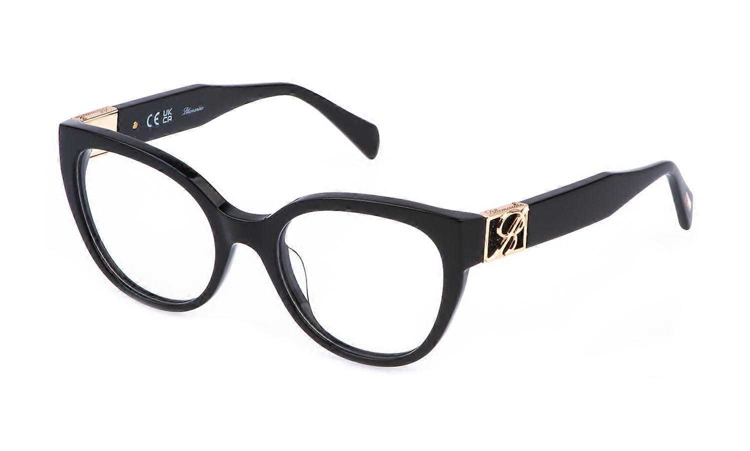 Eyewear Frames Blumarine VBM873S 700S Black LUCIDO 52/19/140 WOMAN