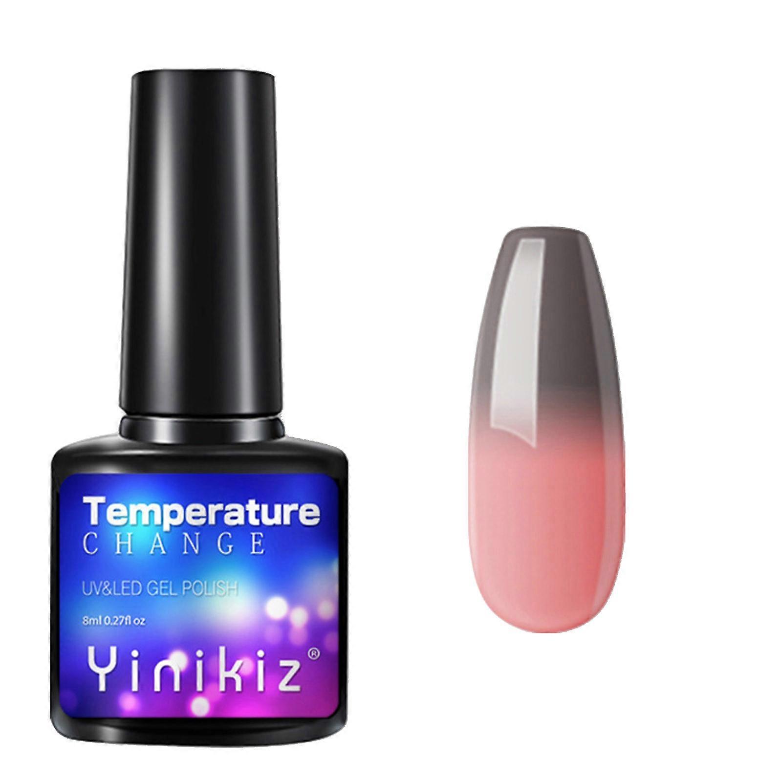 Temperature Change Nail Glue Gradient Phototherapy Nail Polish Glue Tool 8ml