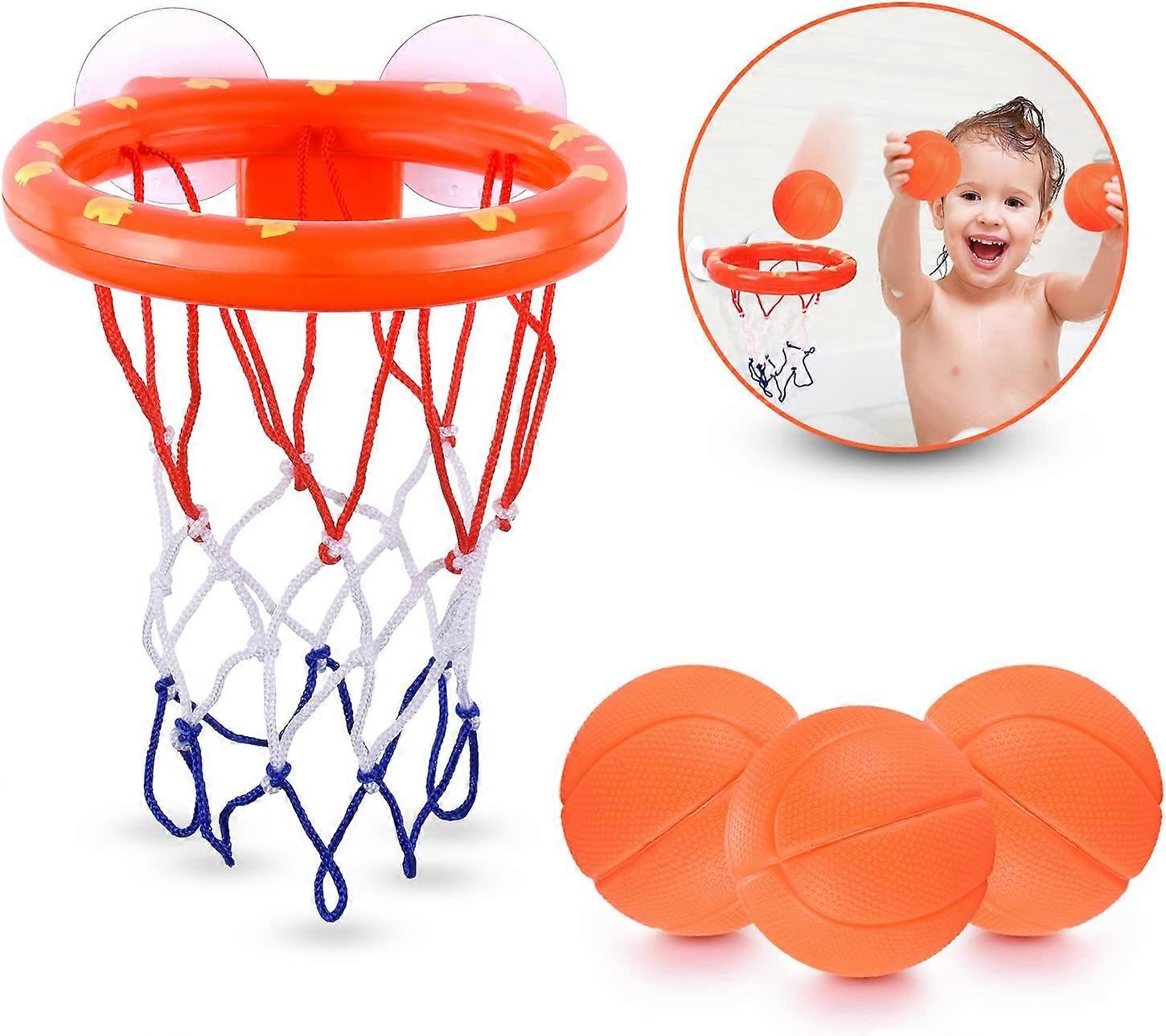 Fun Basketball Hoop &; Balls Playset για μικρά αγόρια και κορίτσια | Μπανιέρα σκοποβολή παιχνίδι για παιδιά &; νήπια | Βεντούζες που κολλάνε σε οποιαδήποτε επίπεδη επιφάνεια