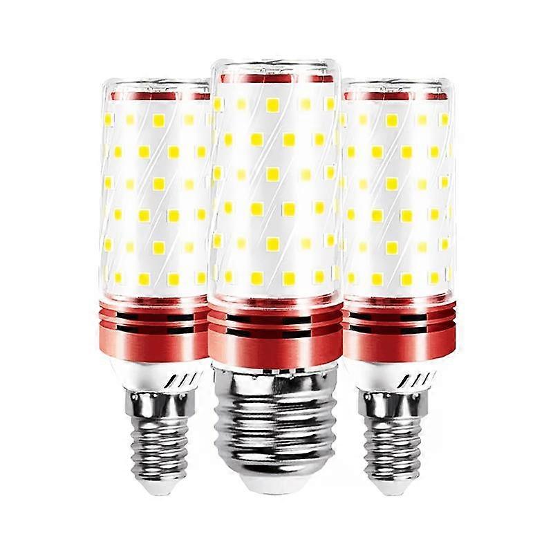 Super bright LED bulb energy-saving lamp E14 small screw E27 corn lamp household lighting three color dimming