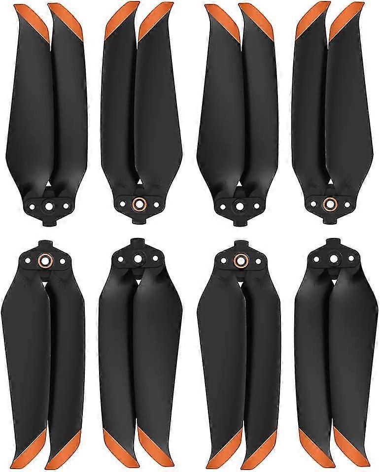 (4 Pairs Of Orange) Dji Mavic Air 2/mavic Air 2s Uav Prop Low Noise Propeller Quick Release Propeller Accessory Blade Colored Uav Propeller Blade