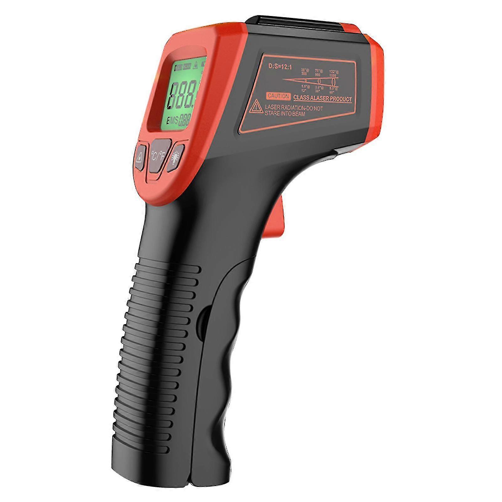 LCD-Laser-Pyrometer Ir-Infrarot-Thermometer bis zu 600C Temperaturmessung