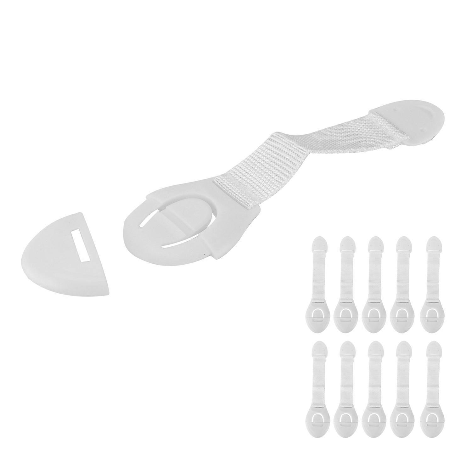 Child Safety Strap Locks Strong Adhesive Adjustable Length Safety Locks for Refrigerator Toilet Cabi