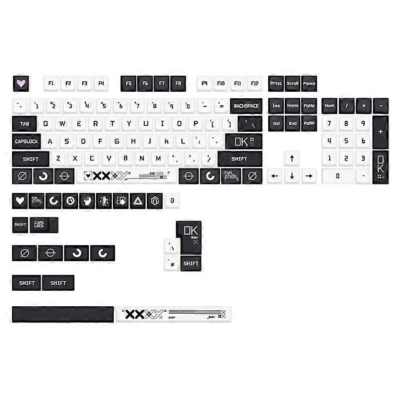 XDA Keycaps 128 Keys for 61/64/68/78/84/87/96/980/104/108 Mechanical Keyboard