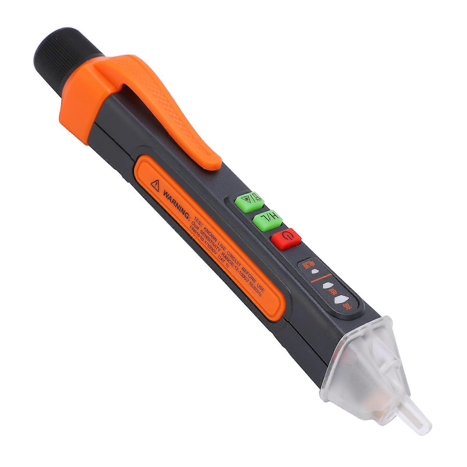 T-02A ABS Non-Contact Voltage Tester Infrared Pointing AC 12-1000V 50 60Hz 2 AAA BatteryLCD Display