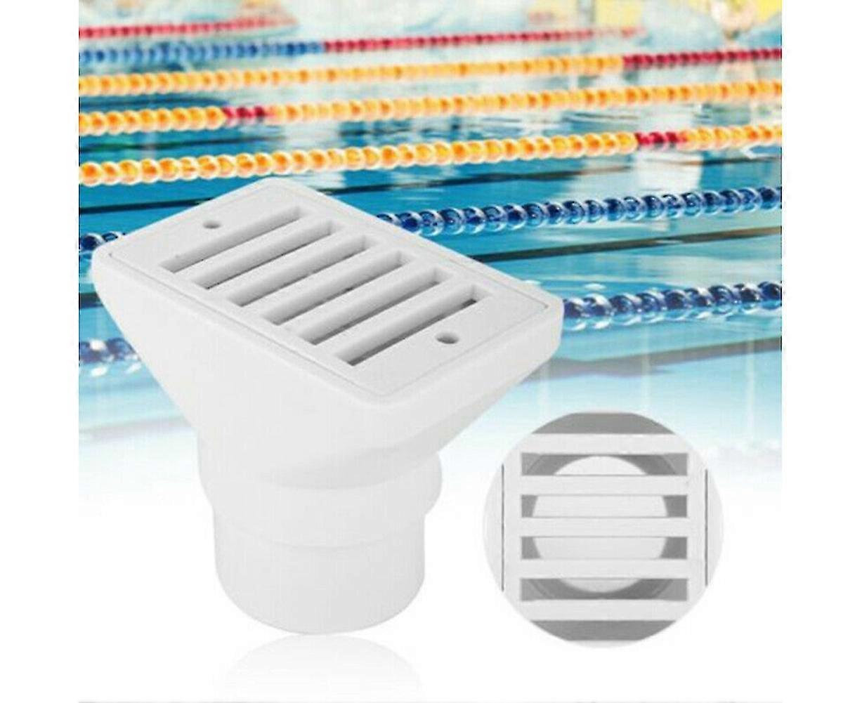 1.5inch Universal Swimming Pool Water Overflow Outlet Floor Drain Replacement-White