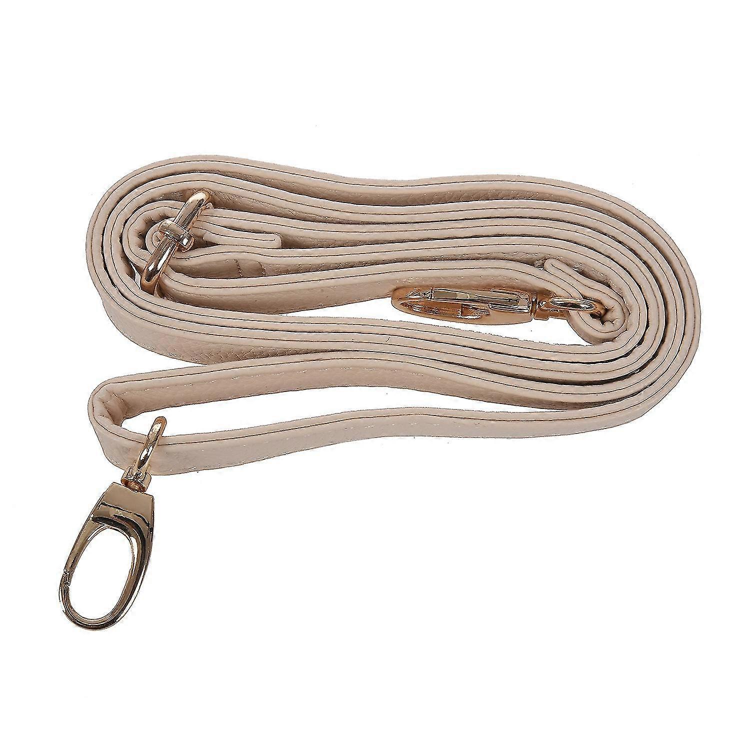 Diy Replacement Leather Bag Shoulder Strap Handle Body Adjustable 140*2cm, Beige