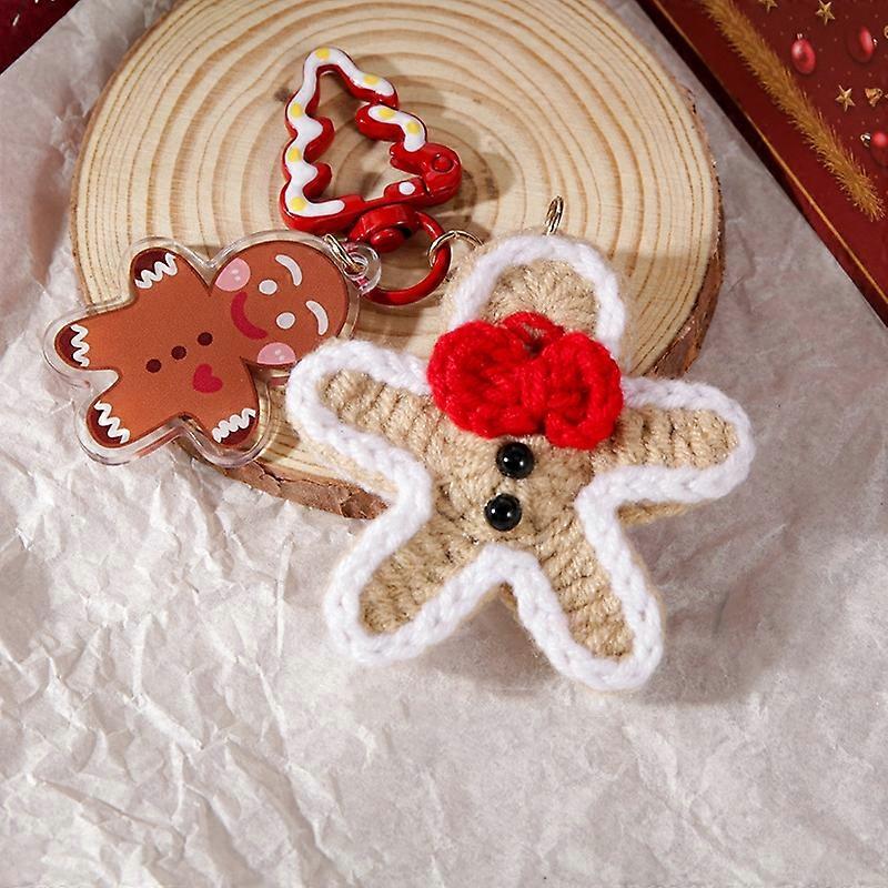 Hand-woven Christmas Keychain