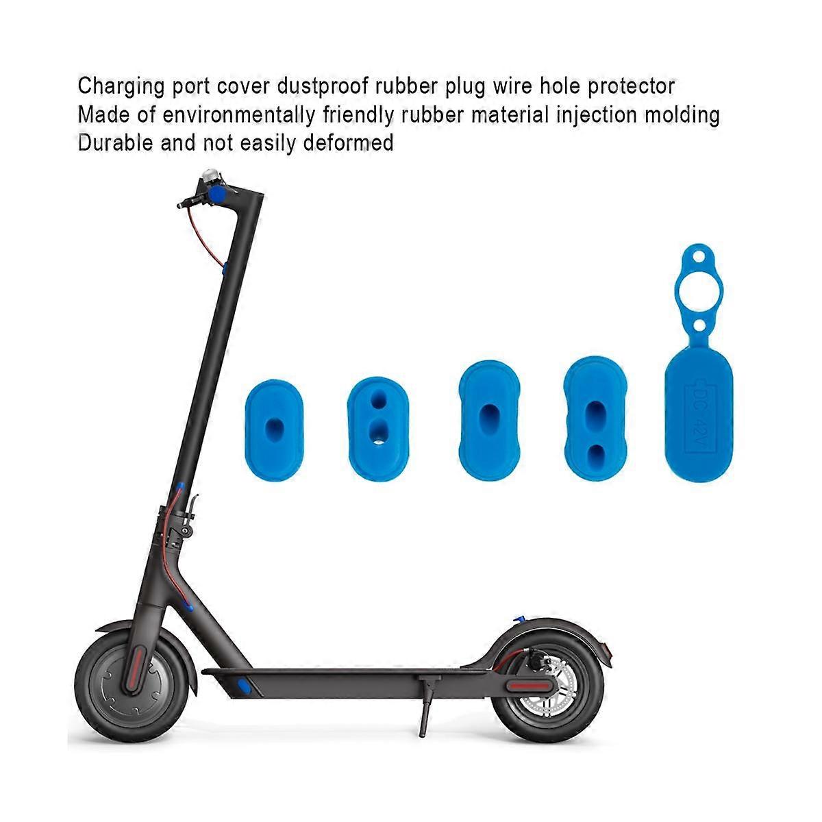Charging Port Rubber Dust Plug for M365 1S Electric Scooter Pedal Silicone Foot Mat with Grip Cover