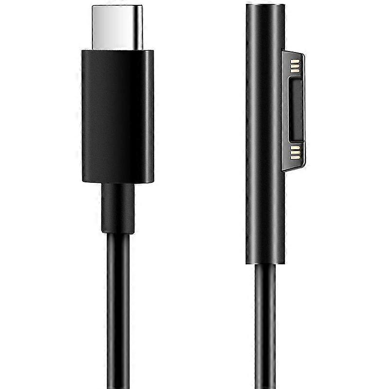 لكابل شحن Surface إلى USB C لمدة Surface Pro 3/4/5/6/7 ، Surface Laptop 3/2/1 ، Surface Go