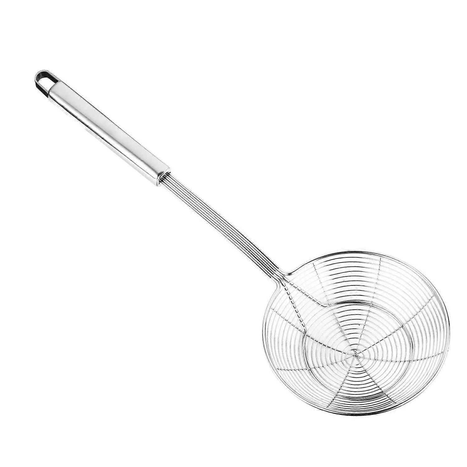 Solid Stainless Steel Spider Strainer Skimmer Ladle, 5.4 Inch