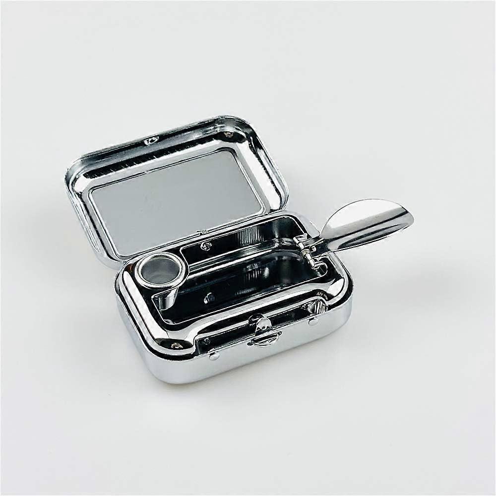 1 st fickaskkopp bärbar metall mini askkopp för resor med cigaretthållare liten, reseaskkopp, luktfri askkopp