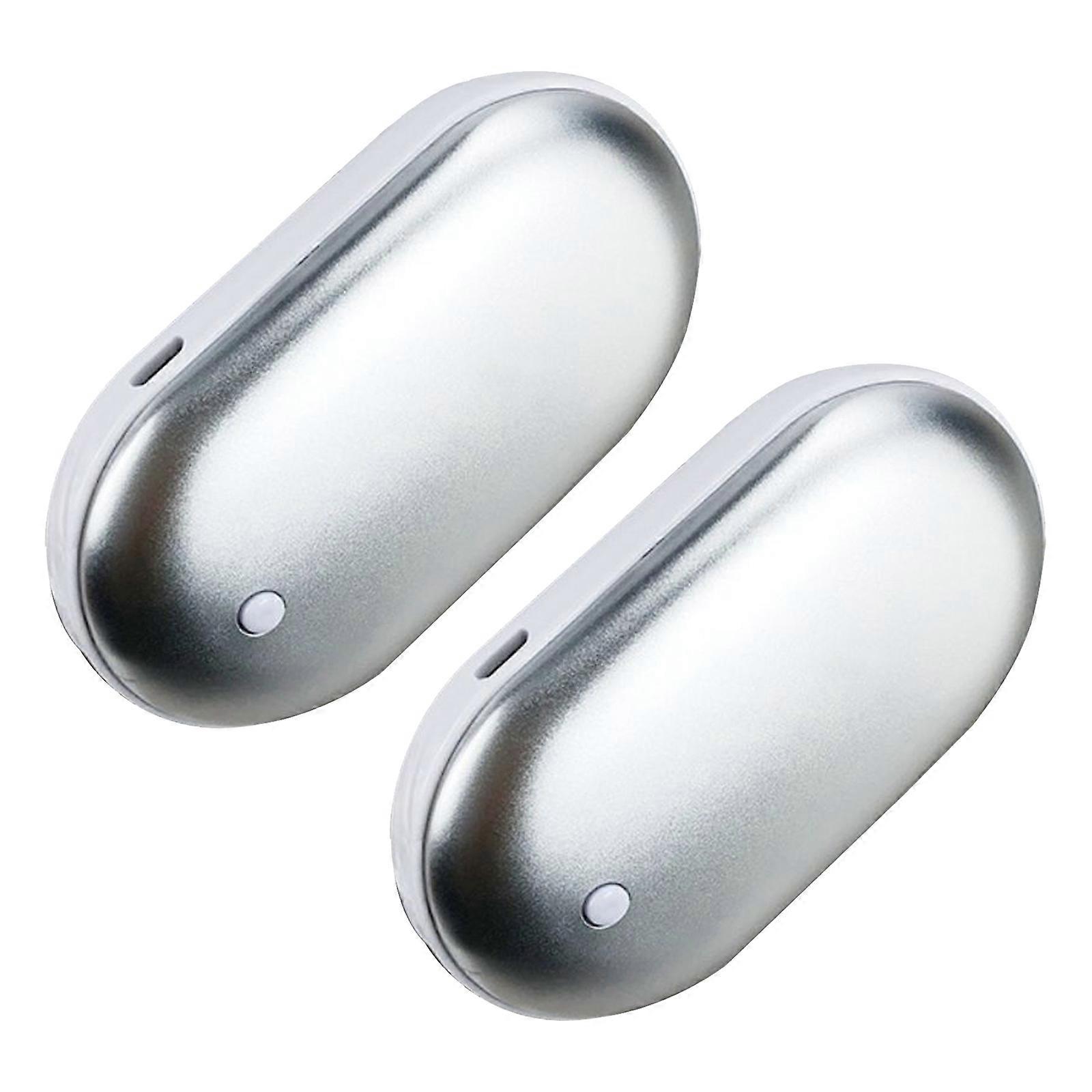 2 Pcs Chauffe-mains rechargeables Usb Power Bank Chauffe-mains électrique Pocket Heater