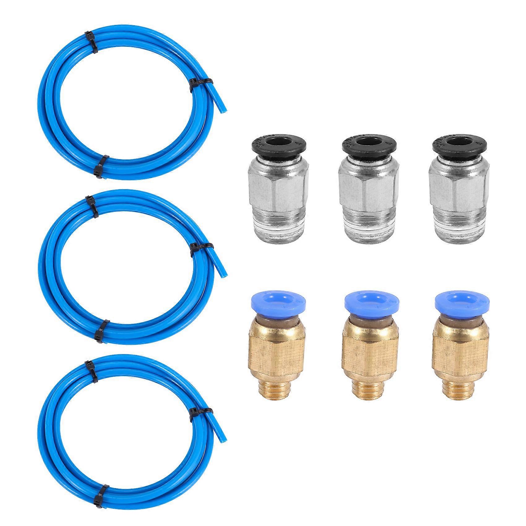 PTFE cső Ptfe kék cső (1,5 méter) 3 db Pc4-M6 szerelvényekkel és 3 db Pc4-M10 Male Stra