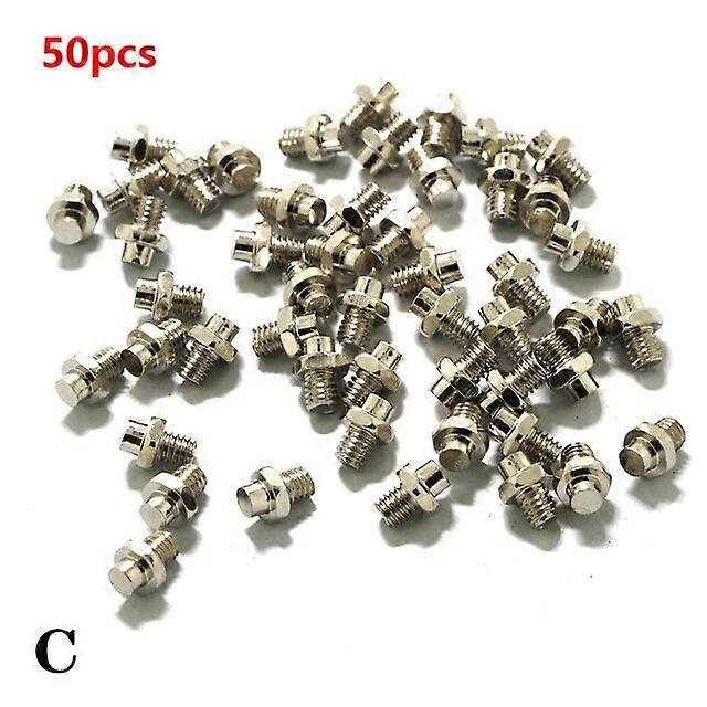 50pcs Bicycle Replacement Pedal Pins Non-Slip With Wrench Bike M4 Pedal Bolts 72x30x17mm Steel Bike Pedal Pins