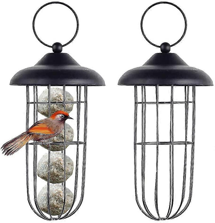 2pcs Bird Feeder Fat Ball Feeder Squirrel Proof Bird Feeder Wild Bird Seed Feeder Hanging