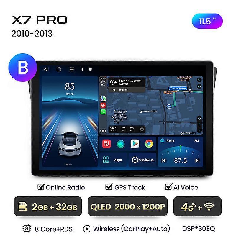 X7 PRO 11.5 2K AI Voice Wireless CarPlay Android Auto Car Radio for Mazda 3 bk maxx axel 2004-2013 Multimedia autoradio