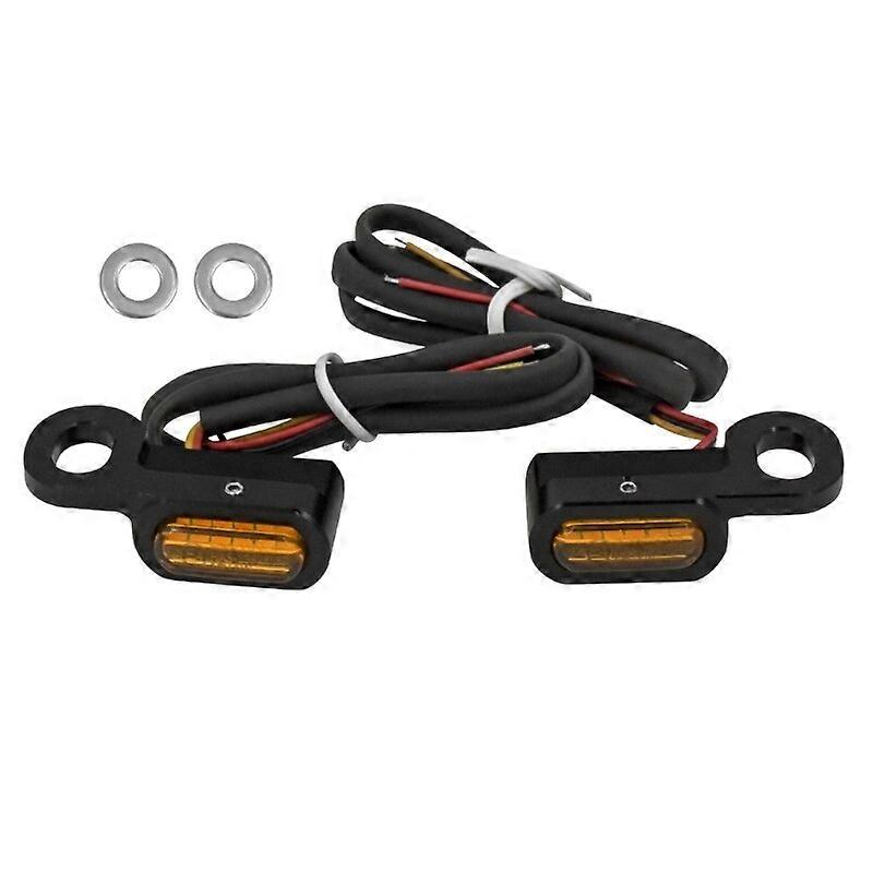 2Pcs Motorcycle LED Turn Signal Light Amber Lamp Indicator Blinker Waterproof Universal Moto Bike LampMotor Vehicle Lighting