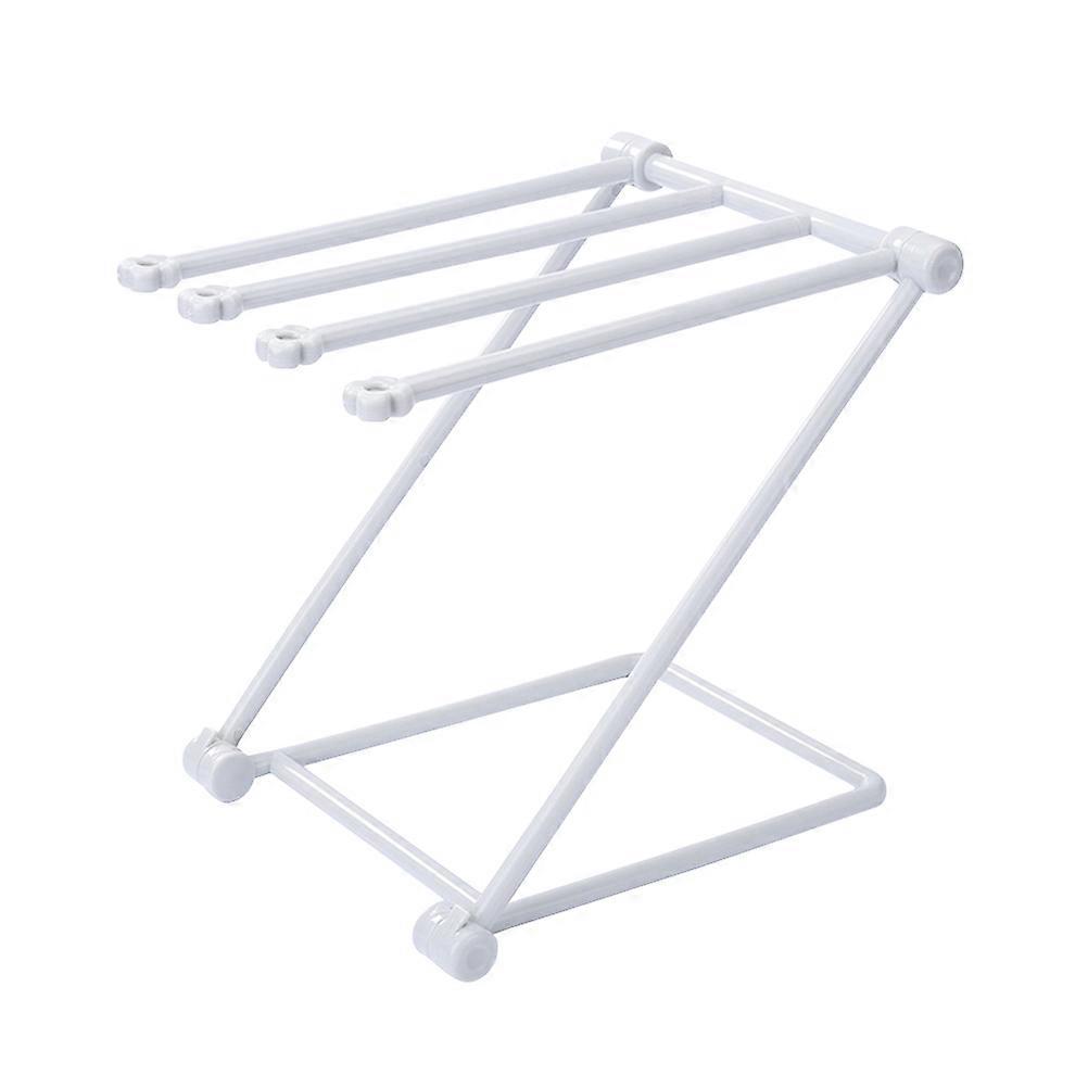 Support de rangement vertical pliable pour torchons de cuisine (gris clair)