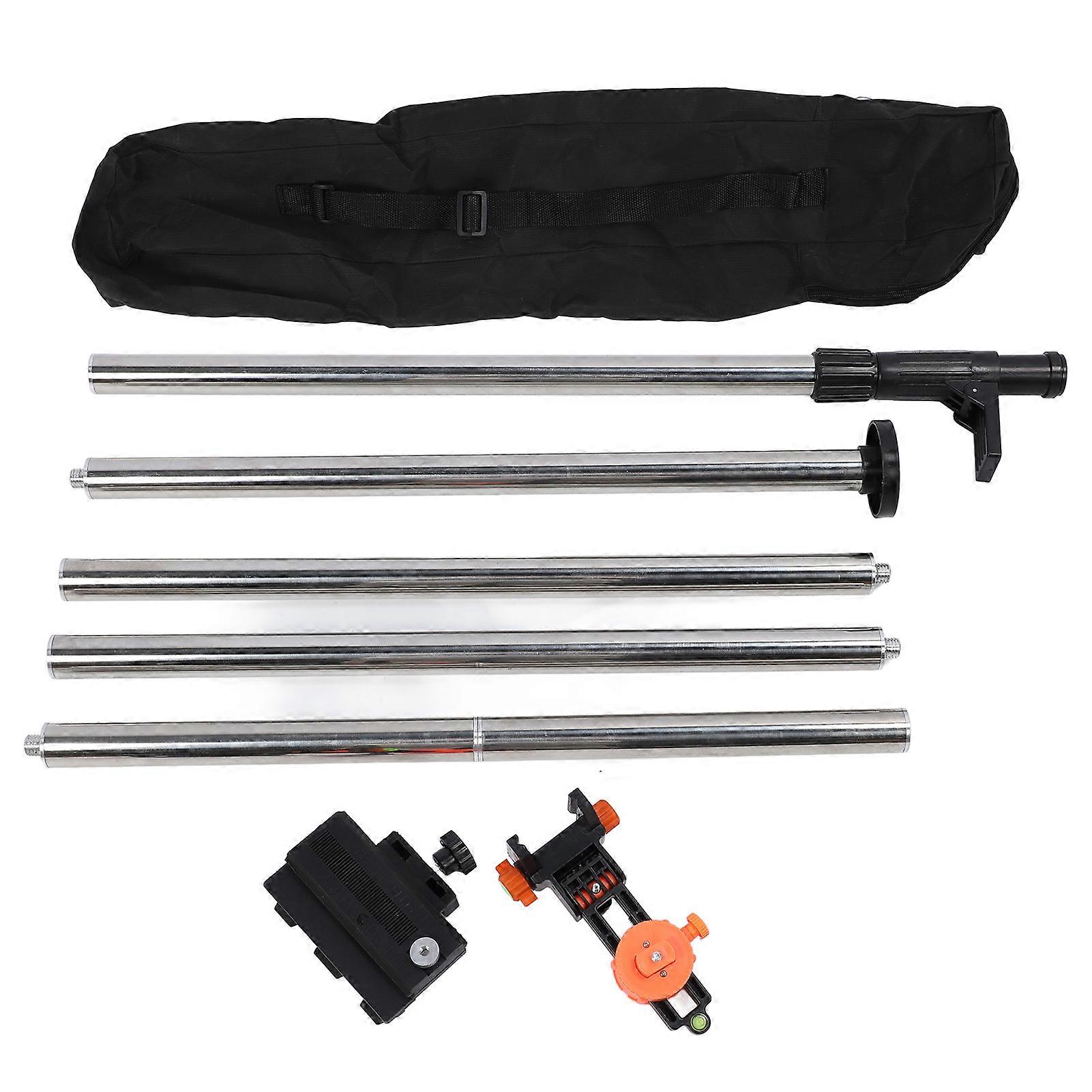 Adjustable Telescoping Level Pole Mounting Accessories 11.81FT/3.6m with 6mm 15.2mm Interfaces