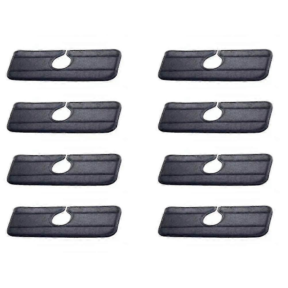 8pcs Wasserhahn saugfähig Matte-schwarzer Wasserhahn Wraparound Absorbierende Matte