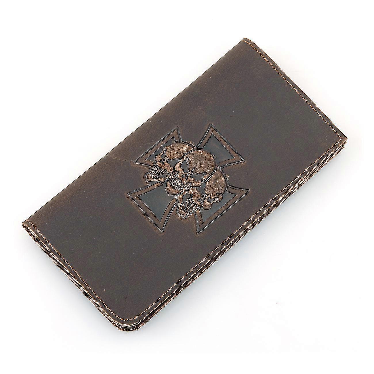 Skull Embossed Leatherunisex Wallet