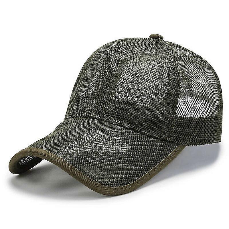 Summer Full Mesh Baseball Cap Unisex Trucker Cap Trucker Caps Men Fishing Hat Quick Dry Golf Running Hat Adjustable Snapback Hat