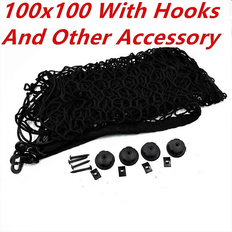 2021 New Car Trunk Luggage Cargo Net 120 X 70 Or 100 X 100 Cm Elastic