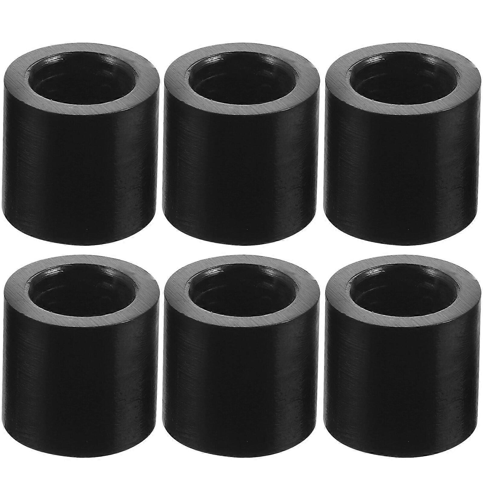 6Pcs Professional Billiard Cue Ferrules Plastic Snooker Cue Hoop Billiard Accessory