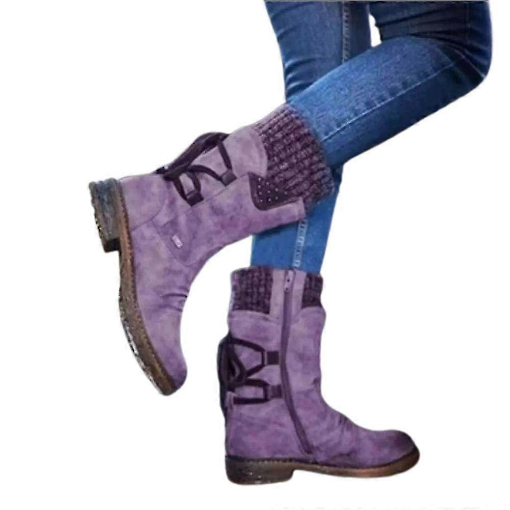 المرأة أحذية الثلج أحذية الشتاء منتصف العجل أحذية مكافحة انزلاق سستة أحذية