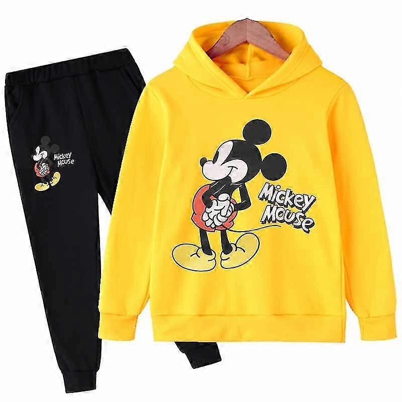 Pojkar Musse Pigg Långärmade Outfits Kläder 1-16 år Barnset Baby Boy Casual Träningsoverall Hoodies + Byxor