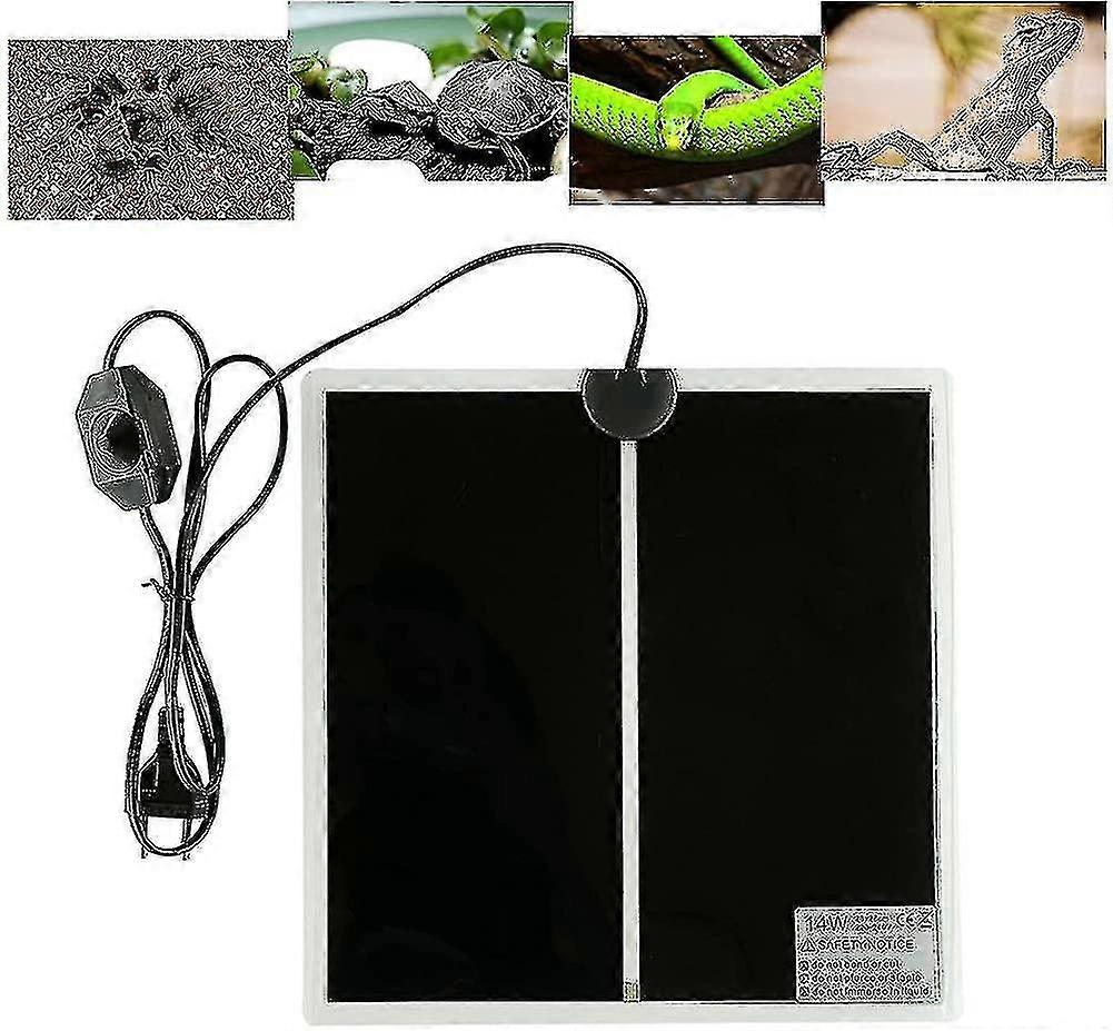 Reptile Heating Mat, Adjustable Terrarium Heating Pad With Temperature Control